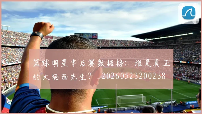 篮球明星季后赛数据榜：谁是真正的大场面先生？_20260523200238